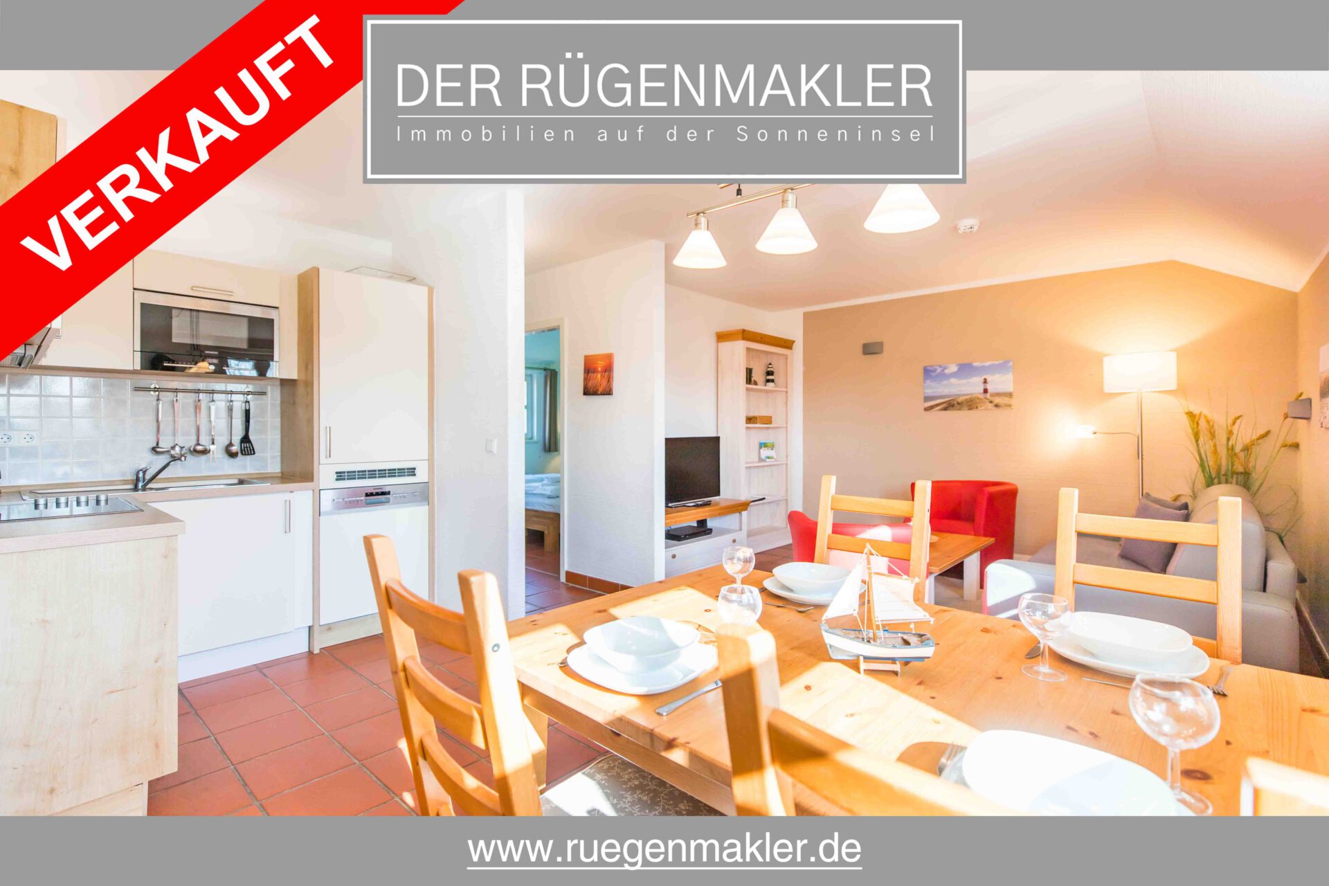 Modernisierte Dachgeschosswohnung im Feriendorf Bakenberg auf Rügen - VERKAUFT