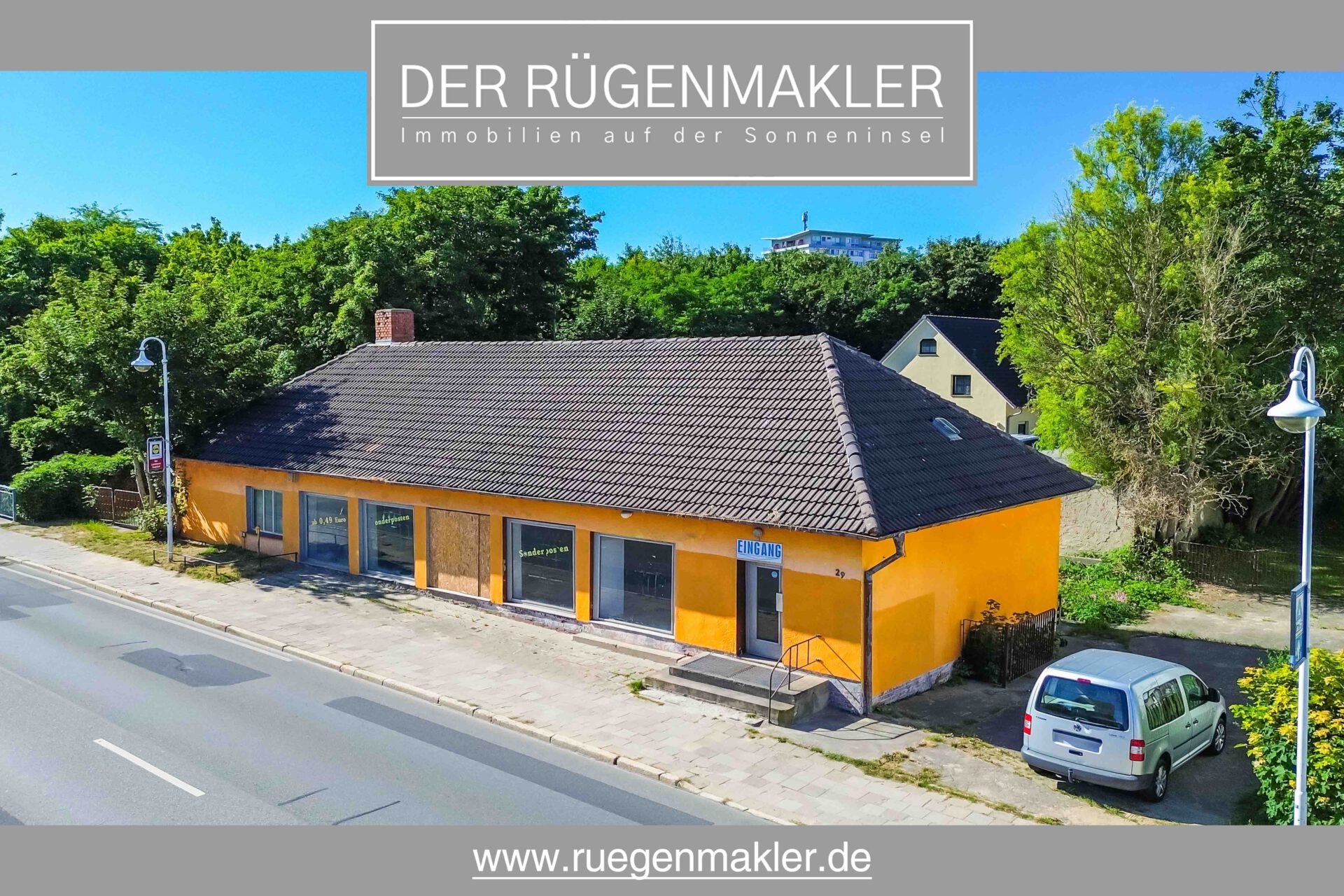 Sanierungsbedürftiges Geschäftshaus zum wohnen und arbeiten in Sassnitz